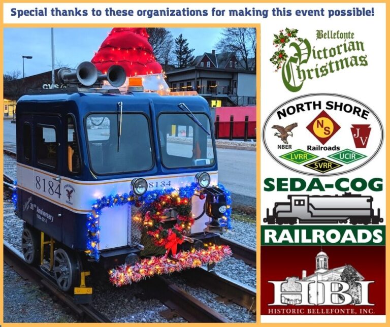 Bellefonte Historical Railroad Society’s Christmas “Speeder” Rides